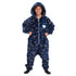 Snuggs Kids Blanket Onesie Dark Blue space